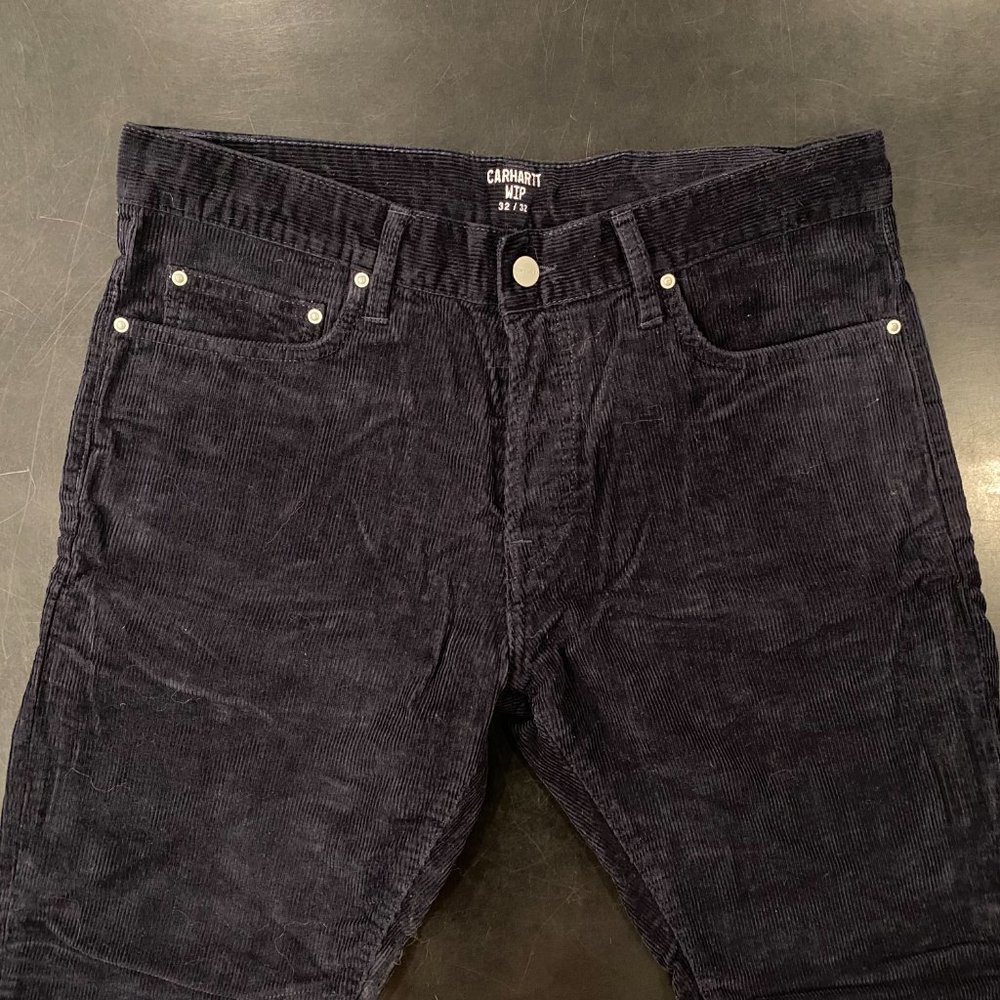 Carhartt WIP Men's Klondike Pant - 32 x 32 Dark Navy Corduroy